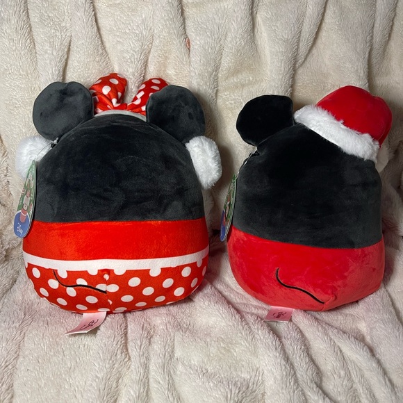 NWT Disney Holiday 8 inch Mickey and Minnie Mouse Squashmallows set - Picture 3 of 4